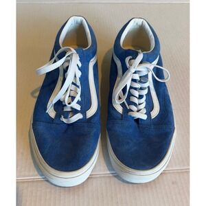 Vans Old Skool Suede Blue Sneakers Mens Casual Shoes